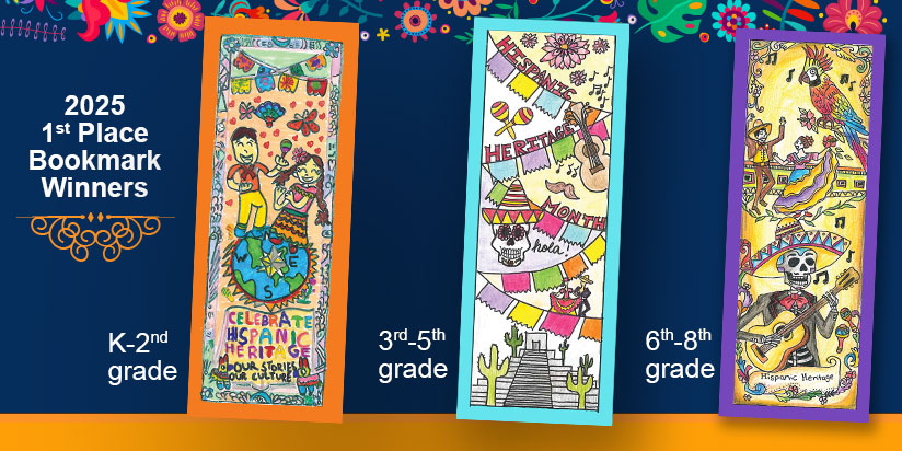 2025 1st Place Bookmark Winners